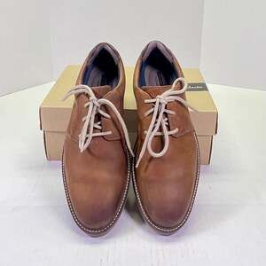 Clarks Grandin Plain Men's Tan Leather Oxford Shoes US 9